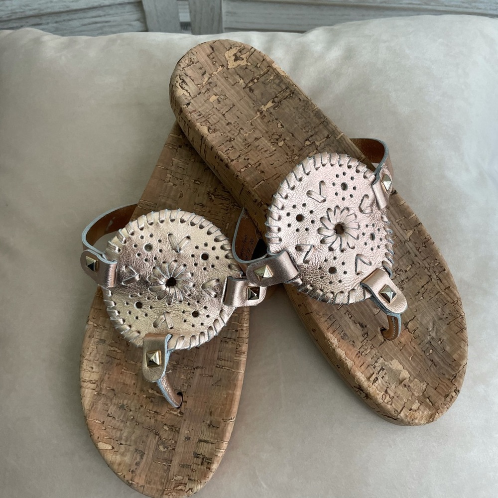 Jack Rogers Georgica Cork Rose Gold